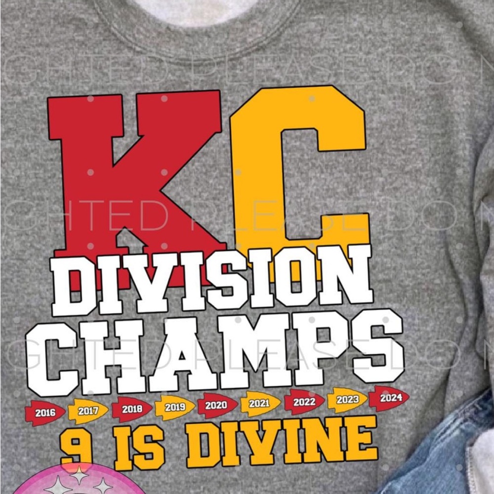 🏈 Kansas City Chiefs AFC Champion Tee shirt - DTF Transfer 🌟